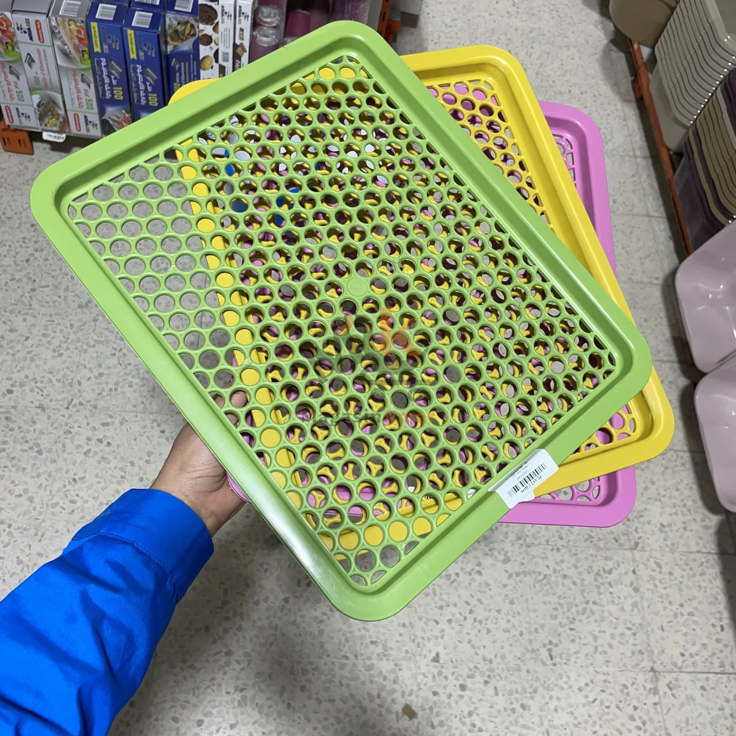 Plateau égouttoir en plastique