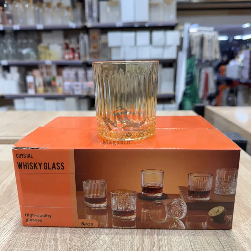 Lot de 6 verres en verre 250 ml – Design simple et pratique pour tous les jours