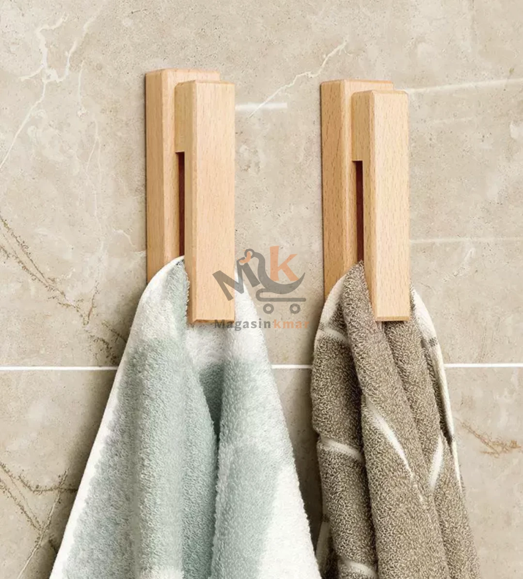 Crochet serviette mural