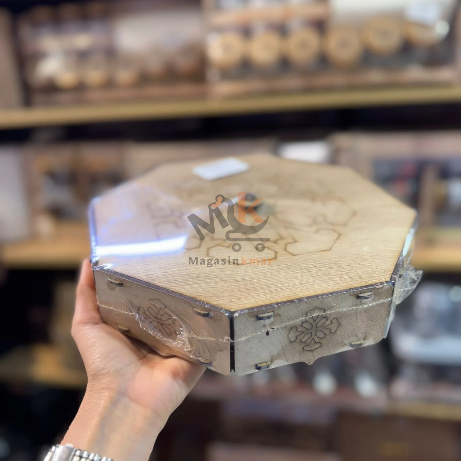 Boîte ronde en bois