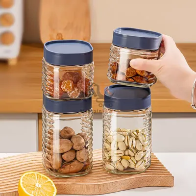 Set de 5 bocaux en verre