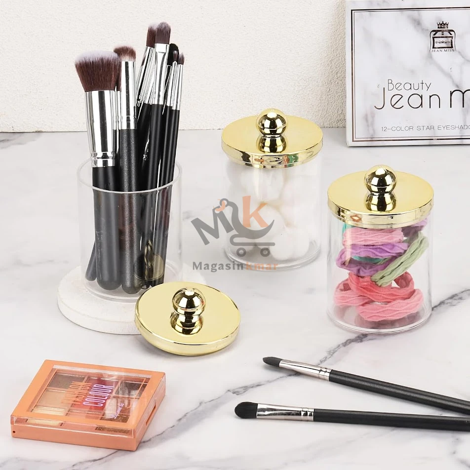 Distributeur de disques coton en plexi – Rangement pratique et hygiénique