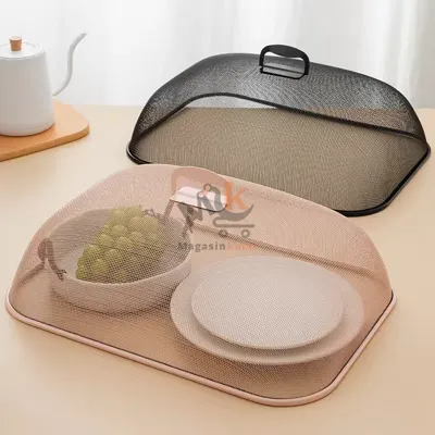 Protège aliments en acier inoxydable 47 × 34 cm - Couvercle anti-insectes