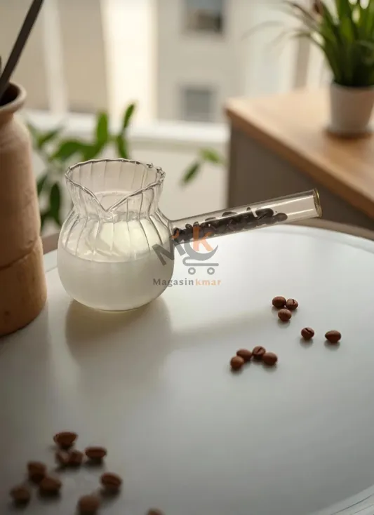 Zazwa en verre – Élégante pour service café et décoration