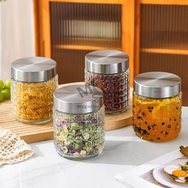 Boîte en verre avec couvercle – 17 cm – Rangement élégant et transparent