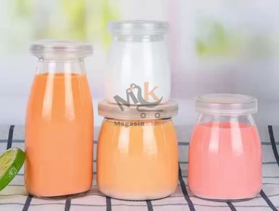 Mini Pot en verre avec couvercle en plastique_200 ml