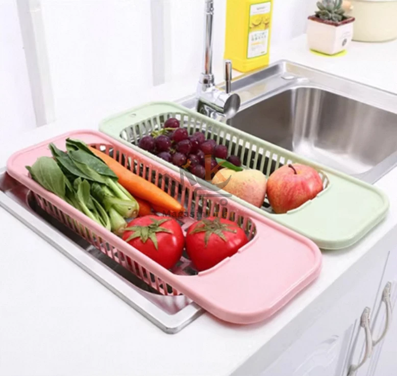 Égouttoir suspendu en plastique pour évier – Rangement pratique