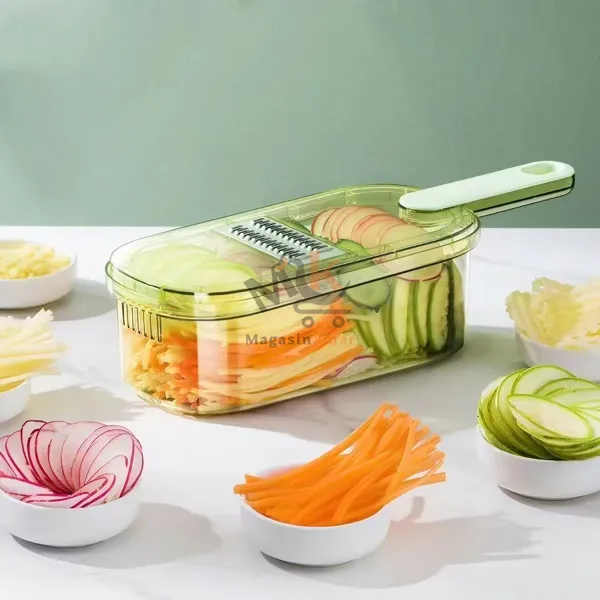 Râpe multifonction en plastique 35 × 10 cm – Ustensile cuisine pratique pour légumes