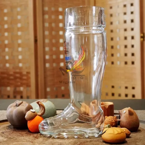 Chop en verre forme chaussure 500ml