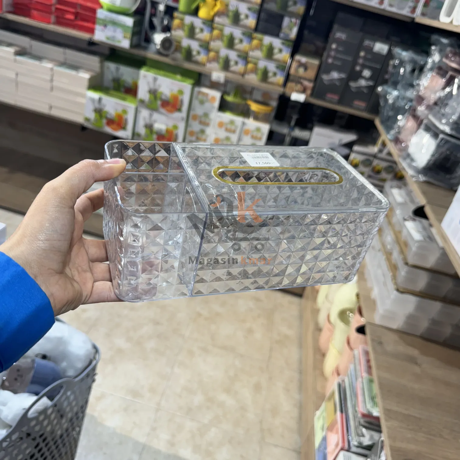 Porte papier en plexiglass avec 3 compartiment