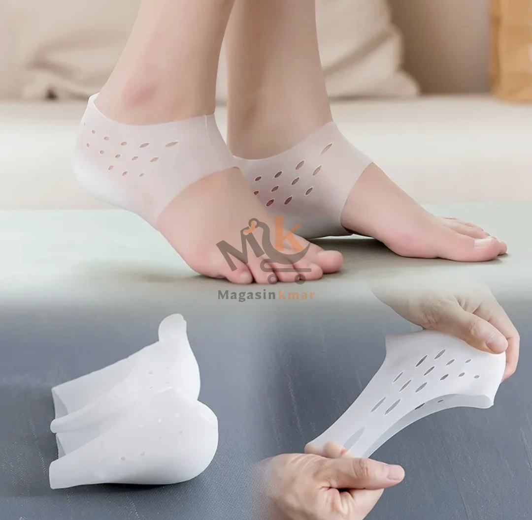 2 père de chaussette en silicone pour pieds