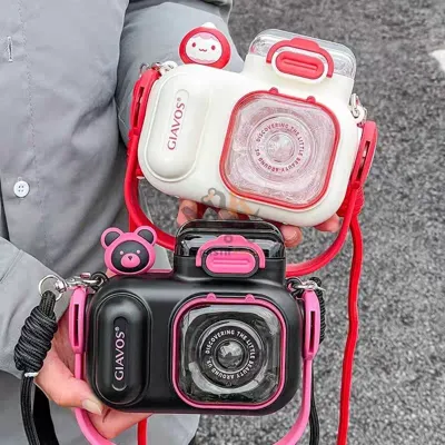 Bouteille en plastique 400 ml en forme de caméra – Originale et pratique Bouteille en plastique 400 ml en forme de caméra – Originale et pratique