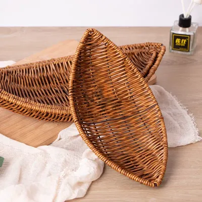 Corbeille ovale en métal 35 cm avec contour plastique – Panier rangement pratique