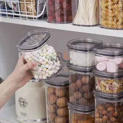 Boîte à épices en plexi avec couvercle hermétique 13 cm – Rangement pratique cuisine