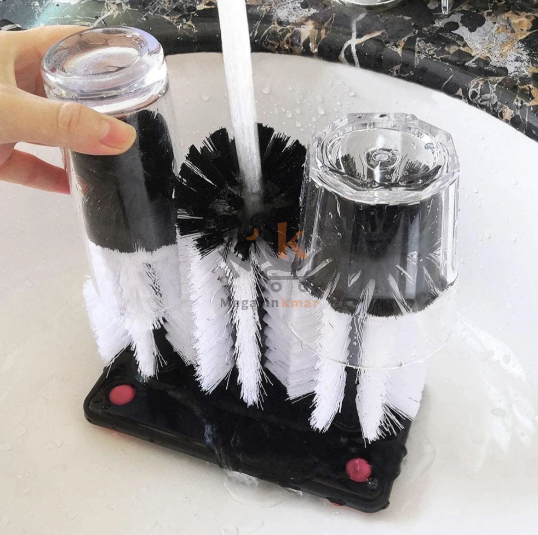 Brosse lave verres triple cristal