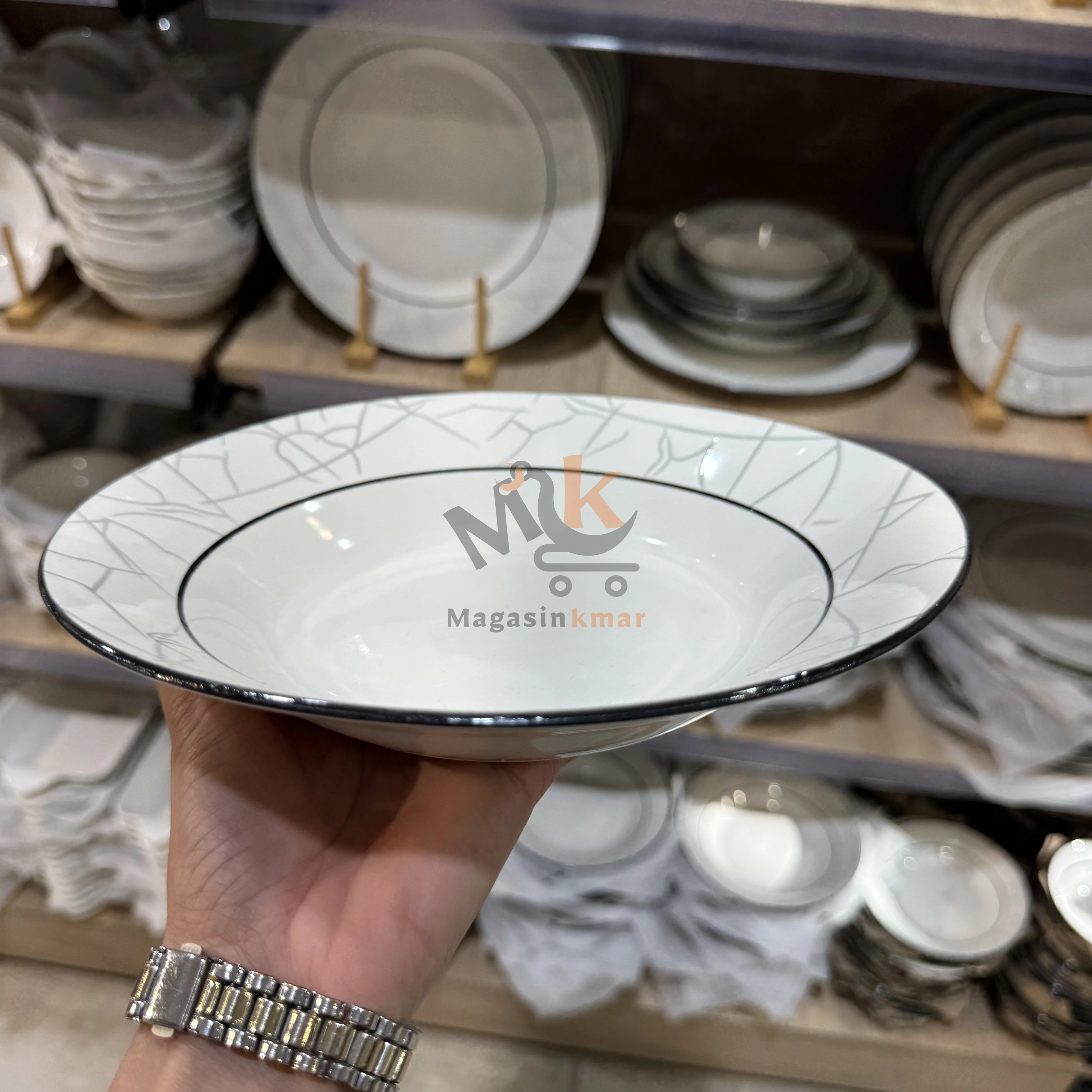 Assiette creuse en céramique 23 cm – Idéale pour soupe et plats
