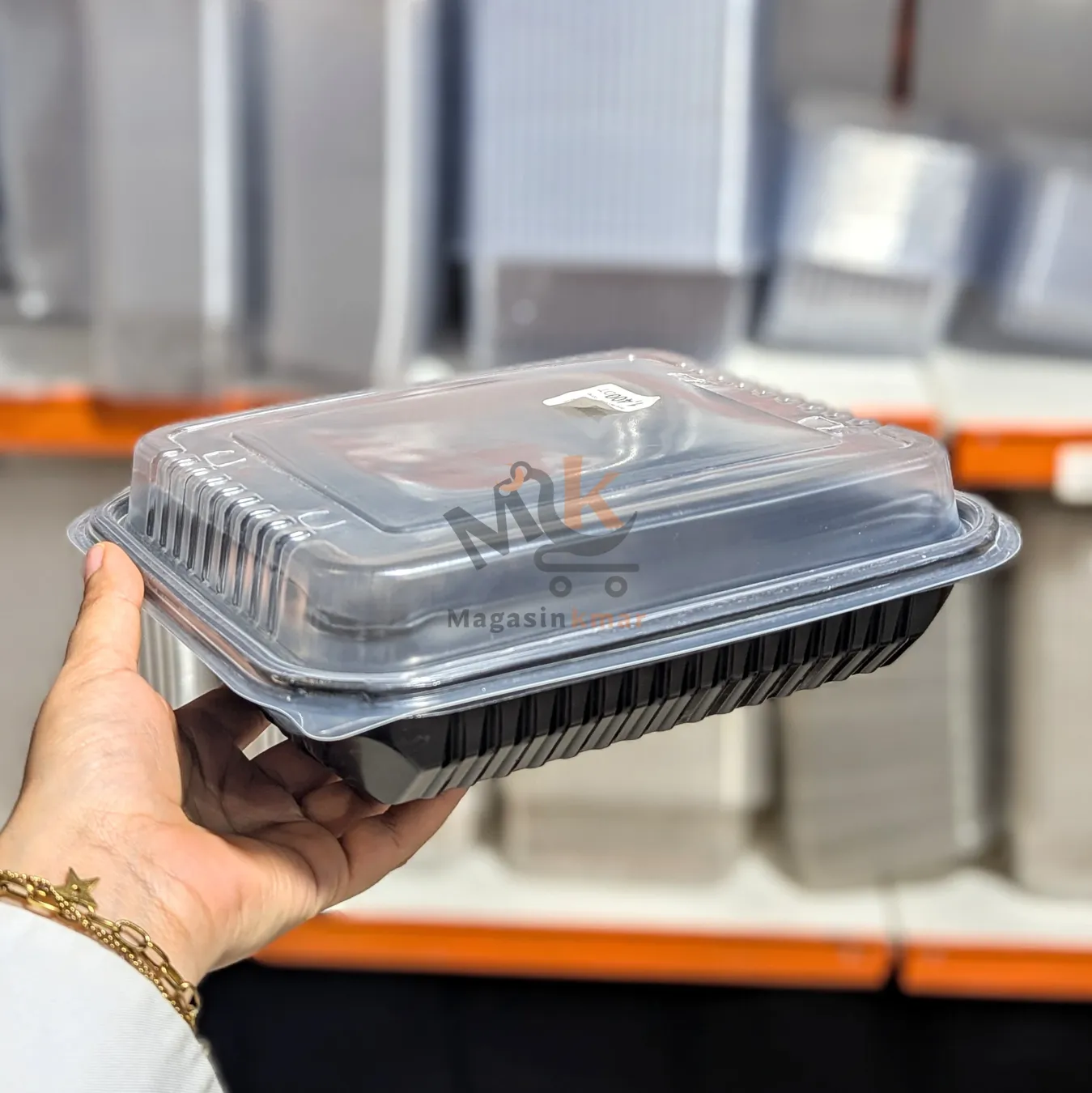 Boîte repas micro-ondes 1 compartiment – Contenant en plastique réutilisable