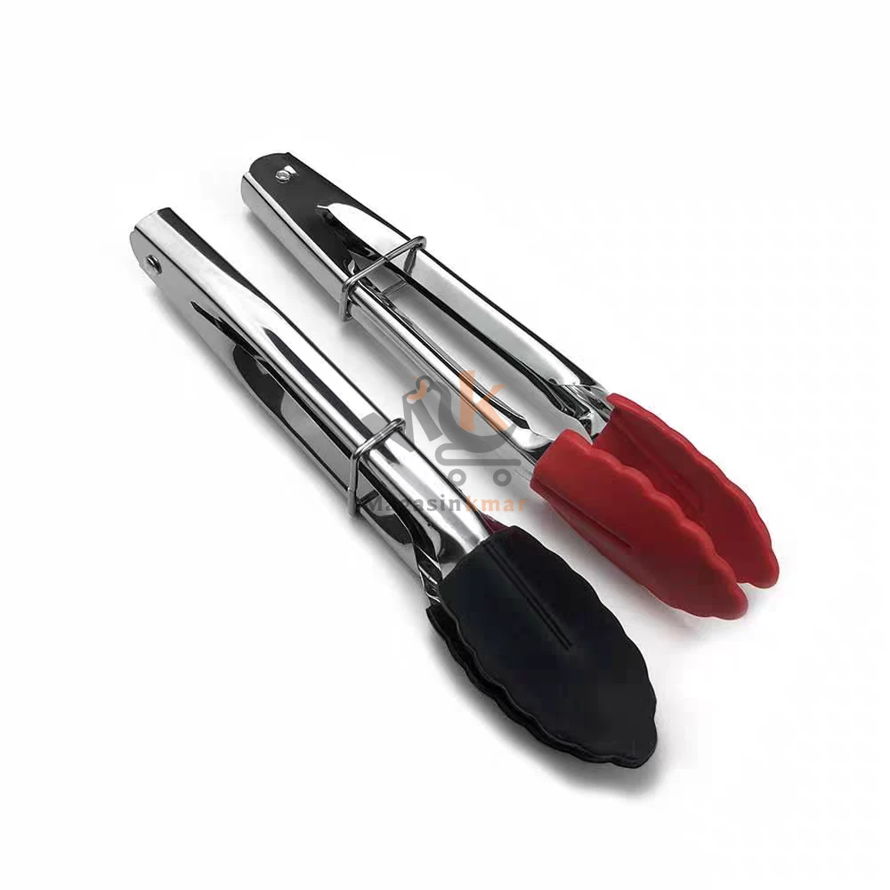 Pince à viande noire en plastique 30 cm – Ustensile pratique pour cuisine et service