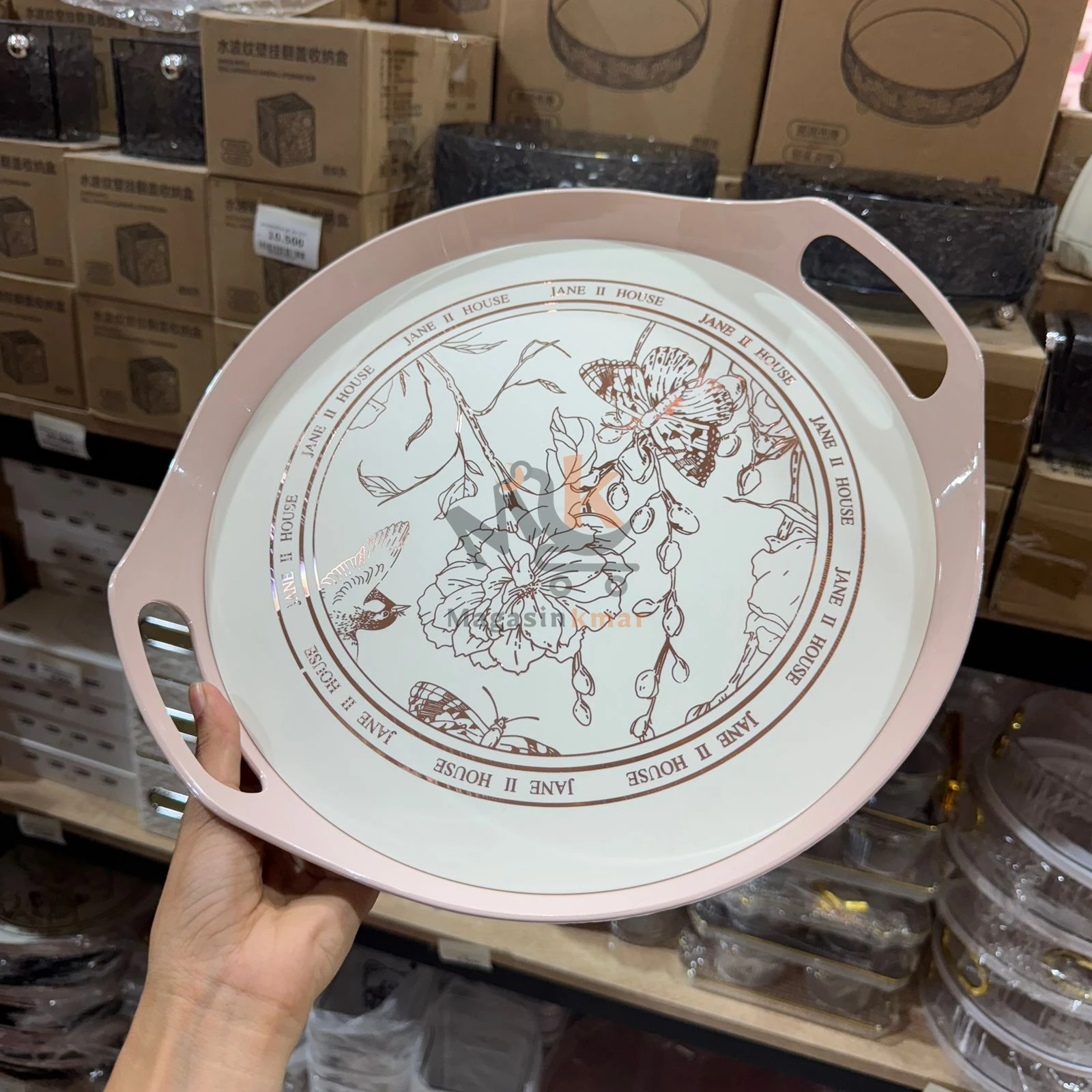 Plateau rond en plastique GM