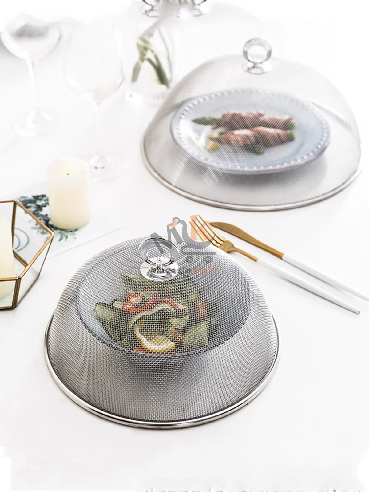 Couvercle alimentaire en métal – Protection hygiénique pour plats