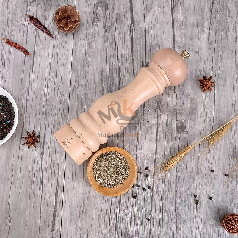 Moulin manuelle sel et poivre en bois MM