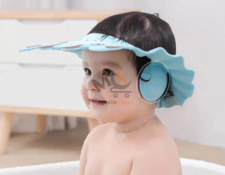 Chapeau de bain pour enfant 28 cm – Protection shampooing