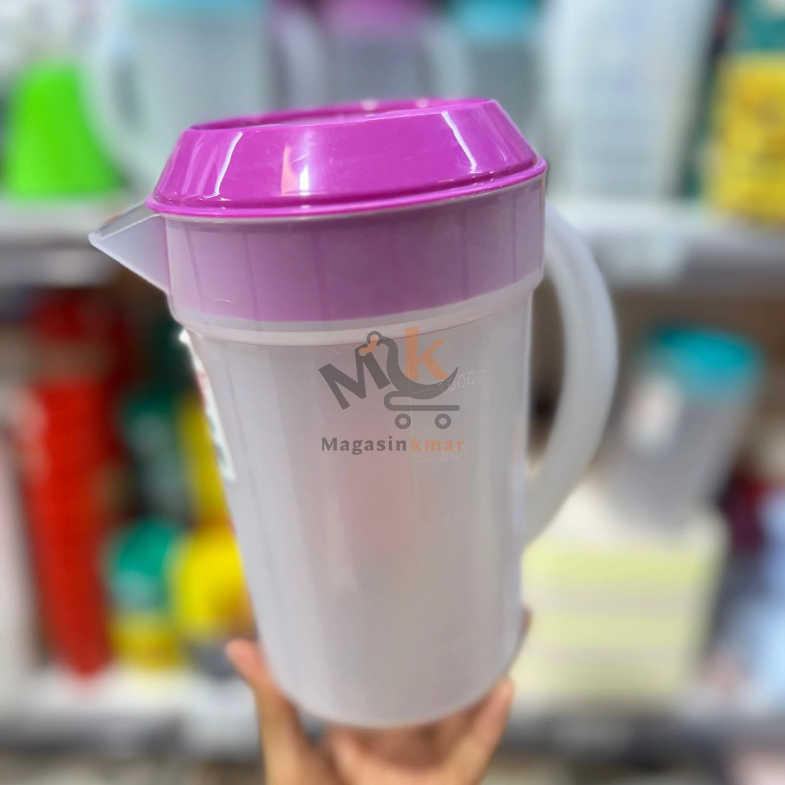 Pichet 1,5 L en plastique alimentaire PP5 – Léger et sûr pour boissons