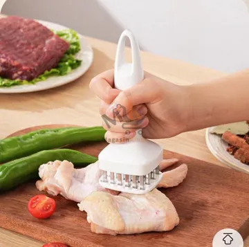Attendrisseur de viande en acier inoxydable 15 cm – Marteau à viande avec manche plastique
