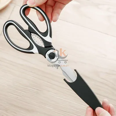 Ciseaux en acier inoxydable  avec poignée en plastique – Accessoire cuisine pratique