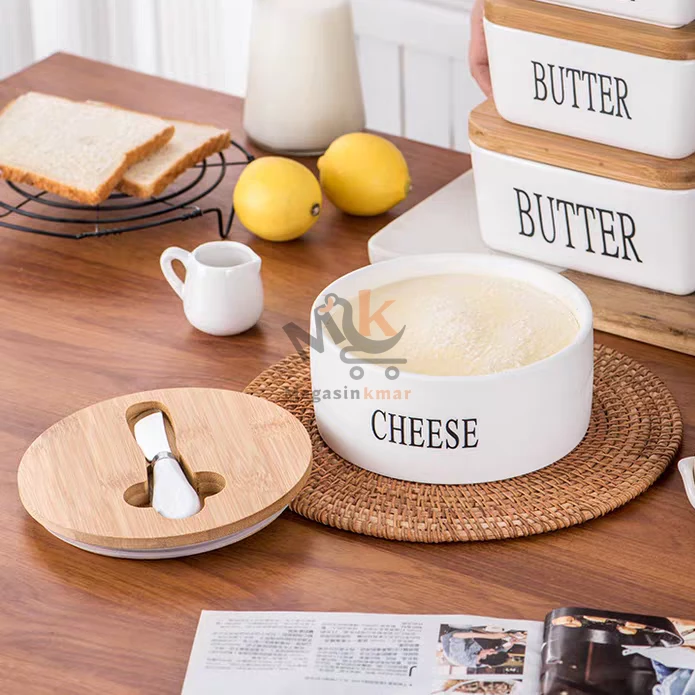 Boite à beurre en céramique avec couvercle hermétique