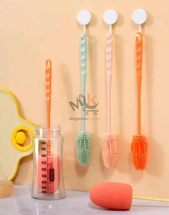 Brosse de nettoyage en silicone 27 cm