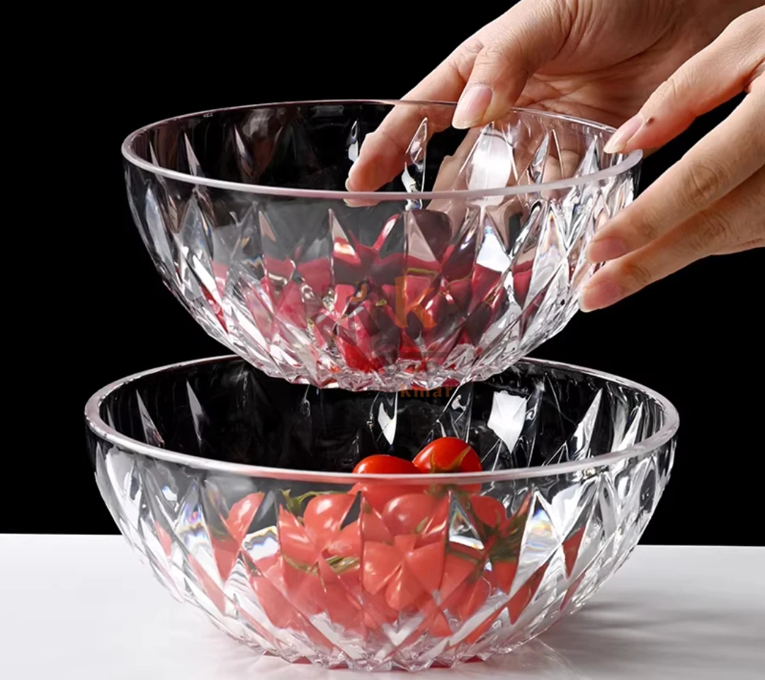 Bol rond en verre 1,5 L – Idéal pour salade, préparation et service