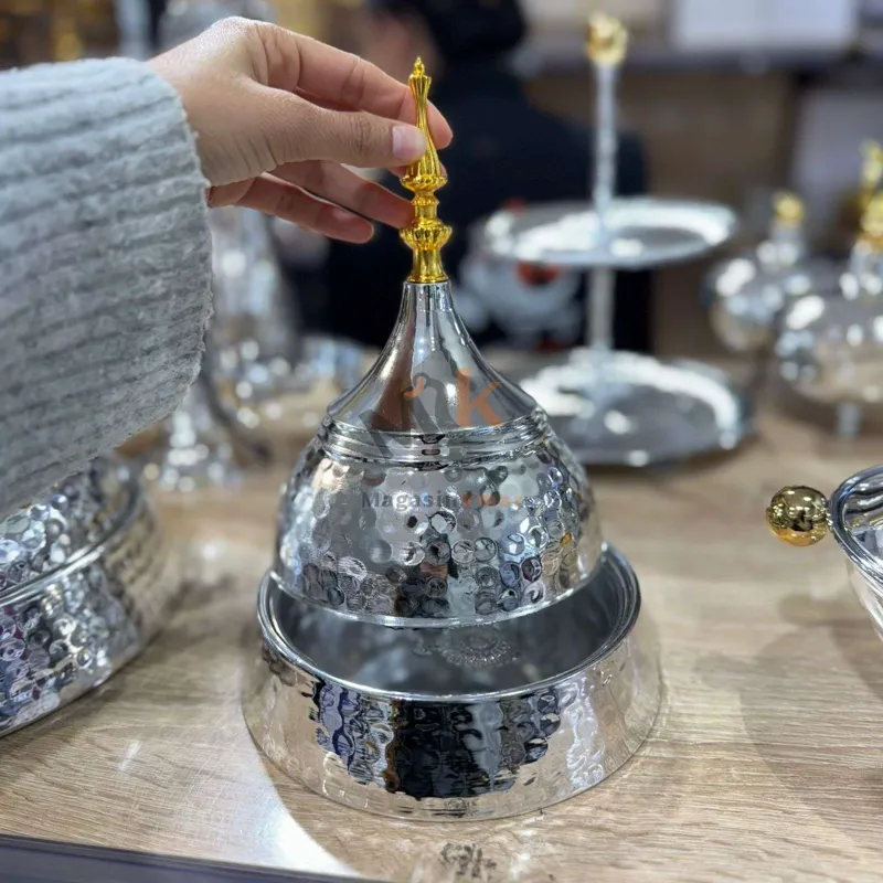 Bonbonnière décorative en métal GM  – Élégante et raffinée