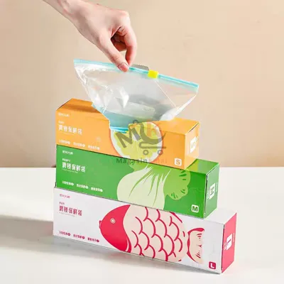 Lot de 15 sacs de congélation en plastique alimentaire