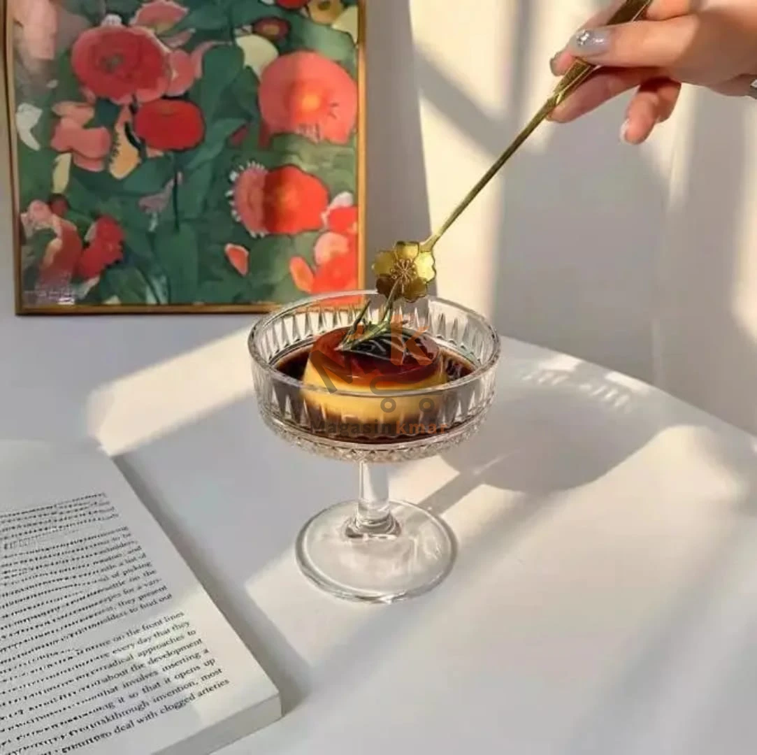 Lot de 6 coupes à glace en verre Lot de 6 coupes à glace en verre