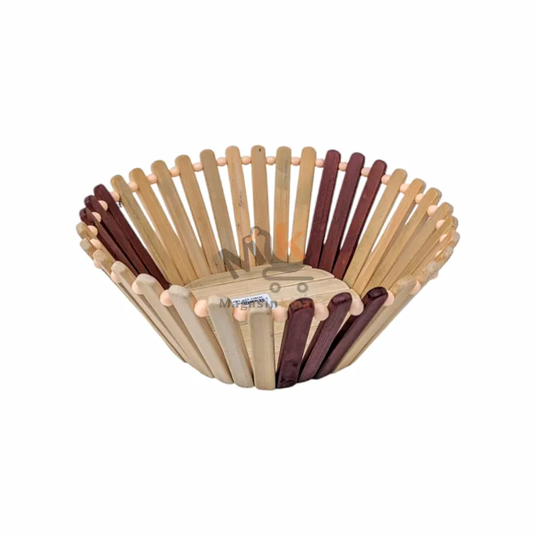 Corbeille rond en bois