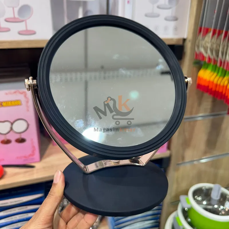 Miroir flexible double face – Rotation 360° pour maquillage et soins