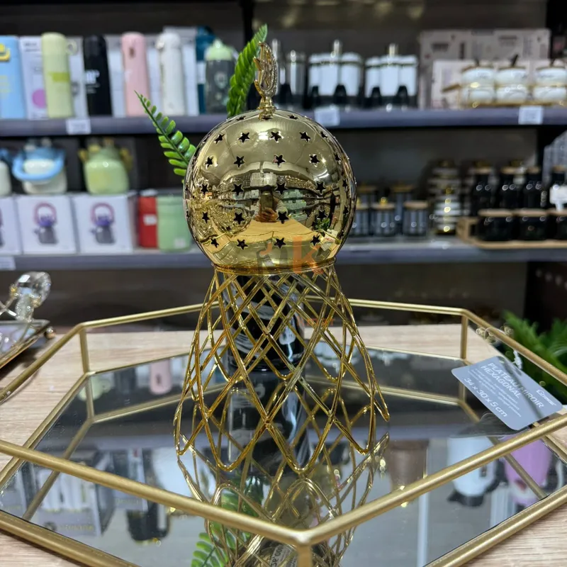 Mabkhra doré en métal