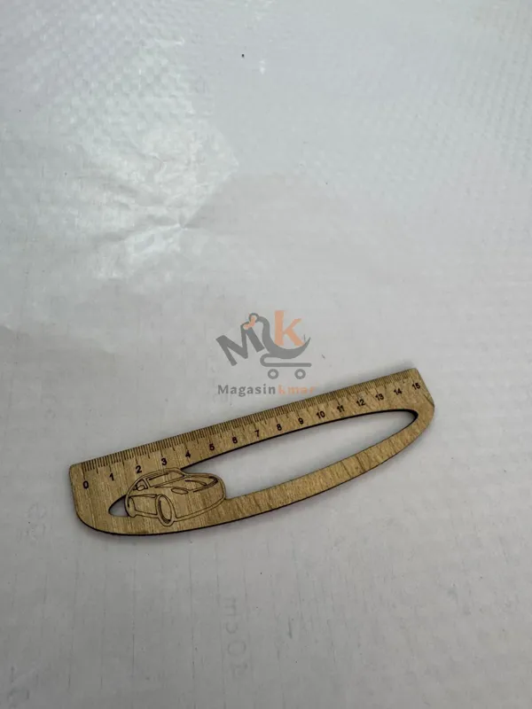 Règle en bois 15 cm – Outil de mesure précis pour école ou bureau