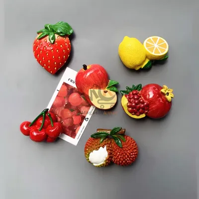 Magnet décoratif mini format forme fruit – Décoration réfrigérateur et électroménager
