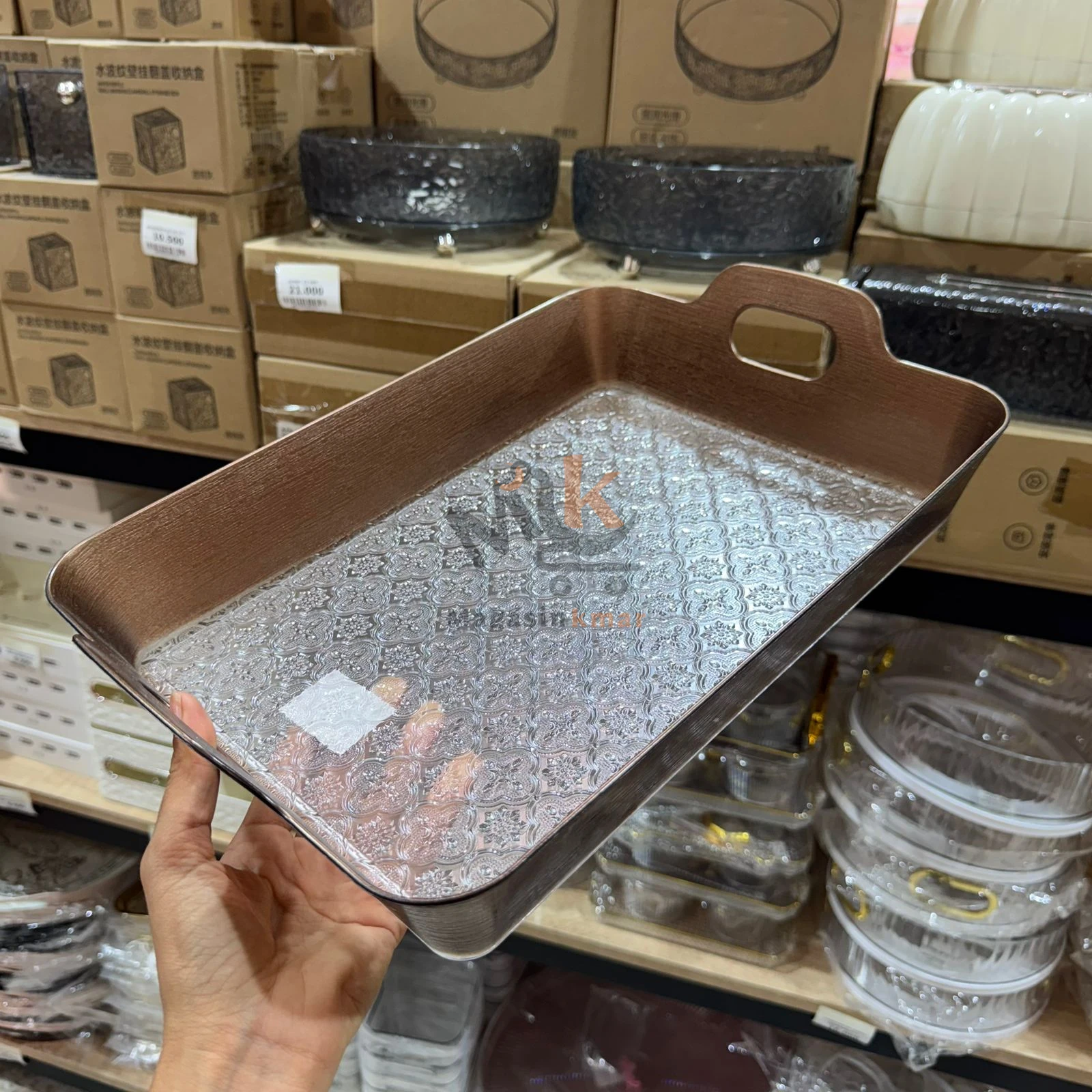 Plateau rectangulaire  en plexi