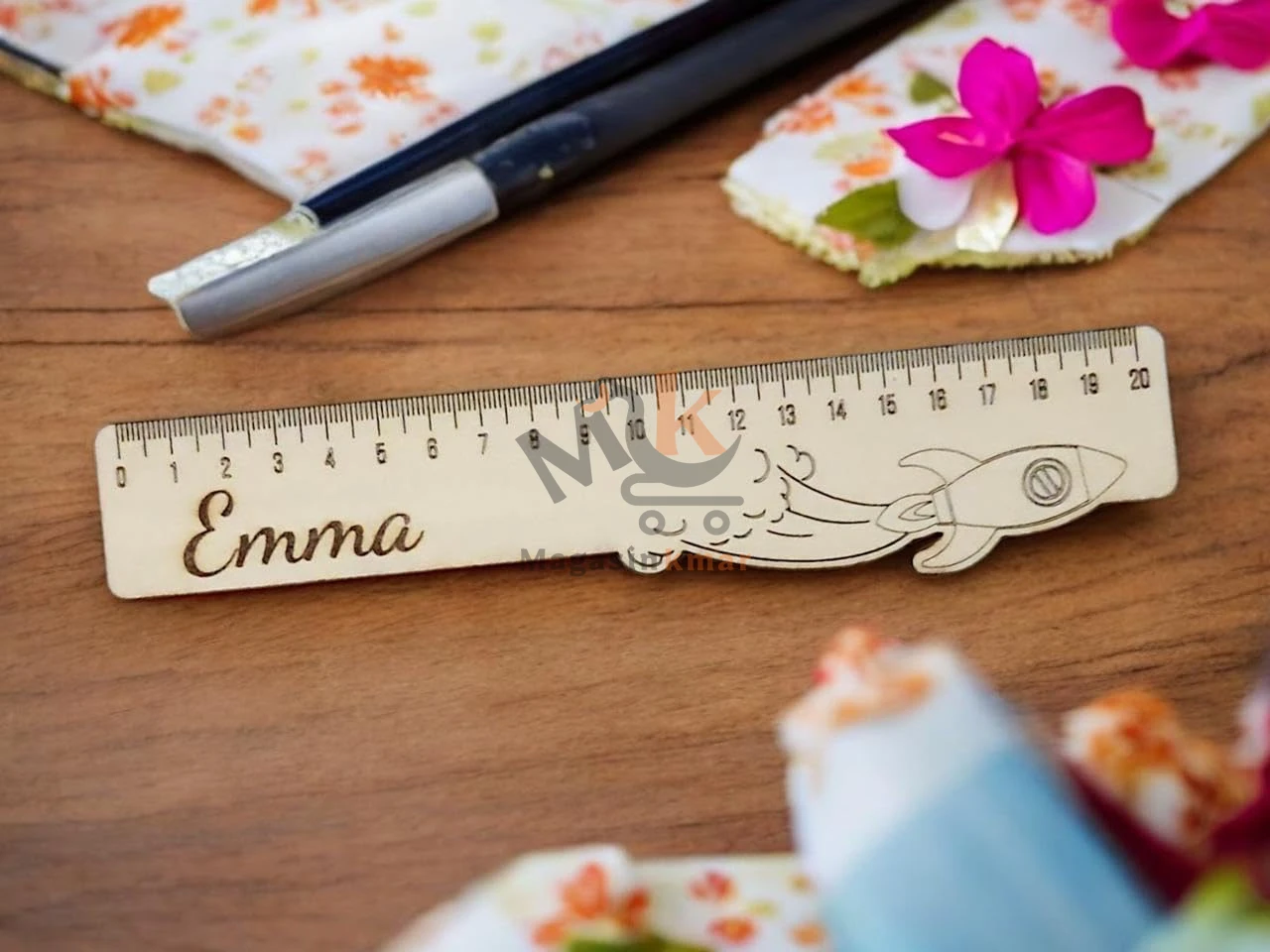 Règle en bois 21 cm