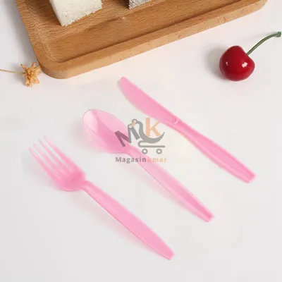 Lot de 12 mini cuillères en plastique