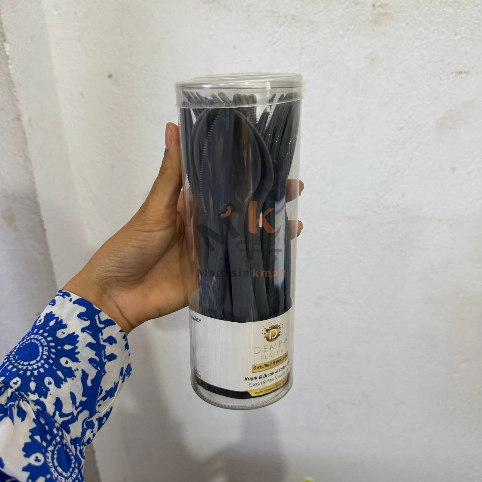 Set 18 pièces de couverts en plastique – Idéal pour pique-niques et fêtes