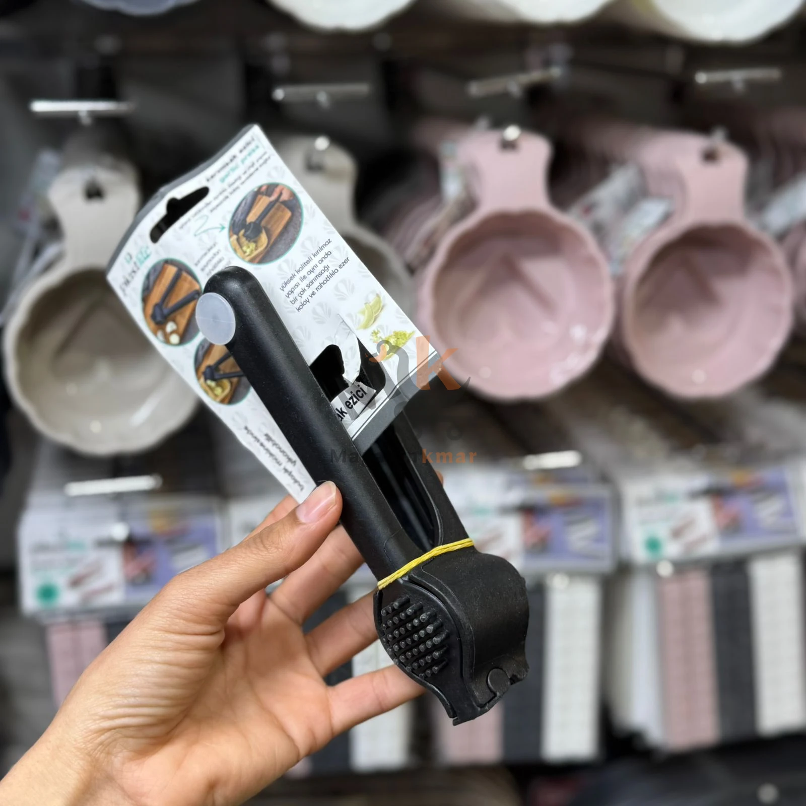 Presse-ail en plastique 17 cm – Ustensile pratique pour cuisine