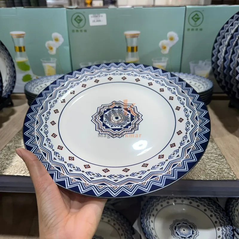 Assiette plate en céramique 27 cm