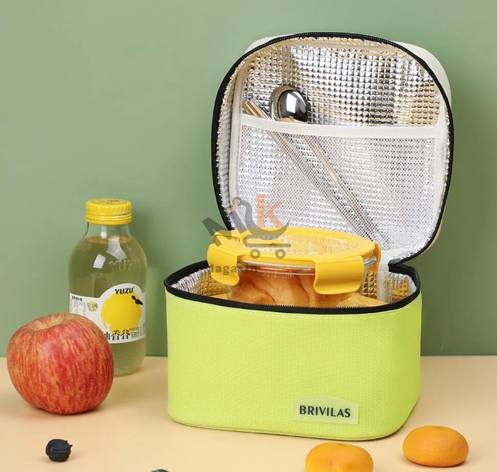 Sac isotherme en tissu polyester – Compact et pratique pour repas ou sorties