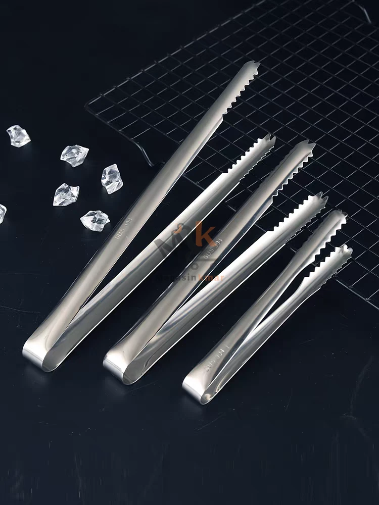 Pince à glaçons en acier inoxydable – 18 cm – Service propre et pratique