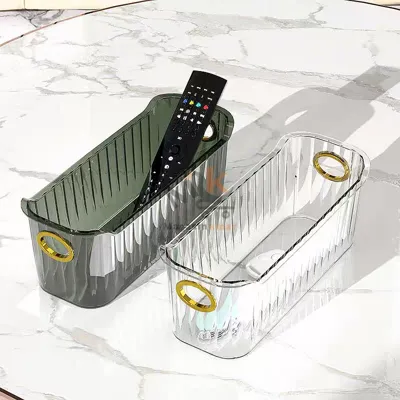 Panier de rangement multifonction en plexi 24 × 11 × 9 cm – Organisateur pratique transparent