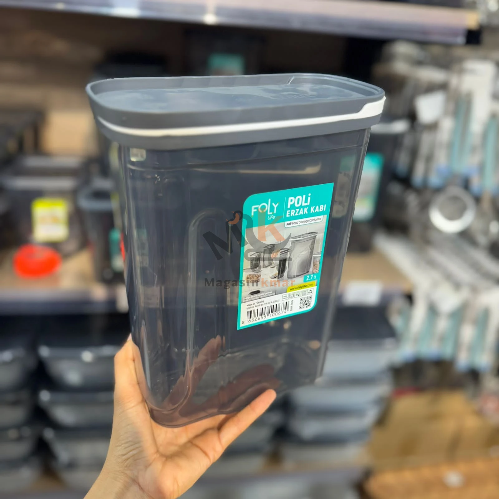 Boîte alimentaire hermétique 2.7L en plastique – Conservation fraîcheur et rangement pratique